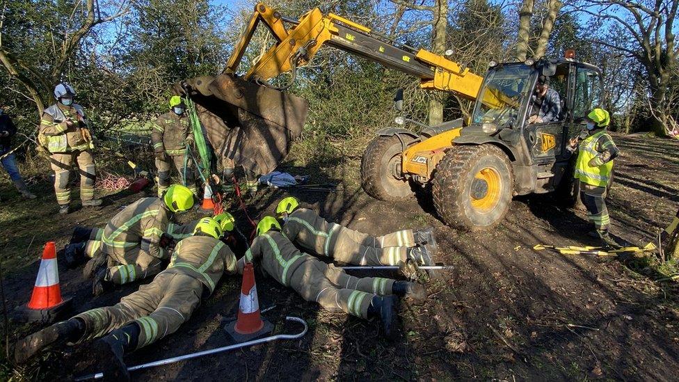 Rescue operation of a pony