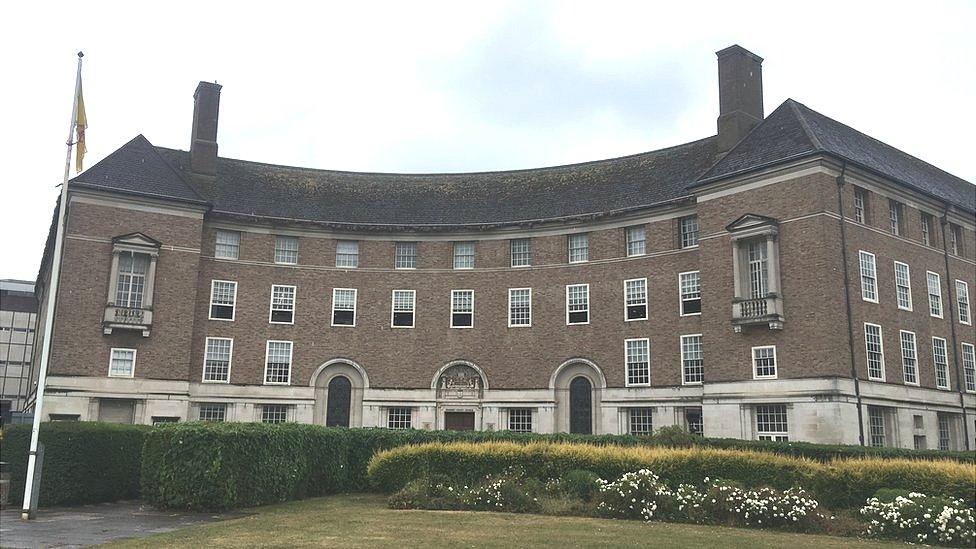 Somerset County Council's Headquarters At County Hall In Taunton