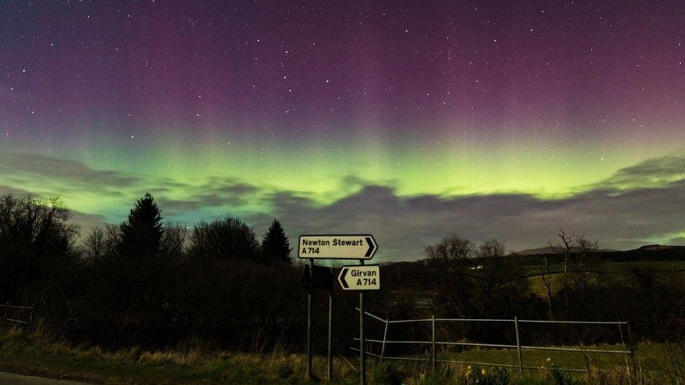 Newton Stewart aurora