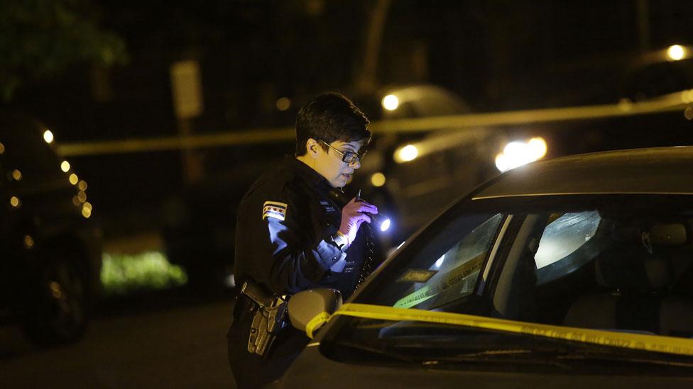 Policewoman in Chicago