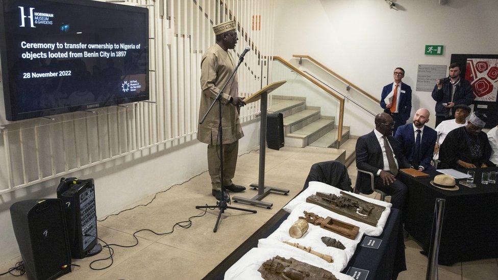 Prof Abba Tijan addresses the signing ceremony