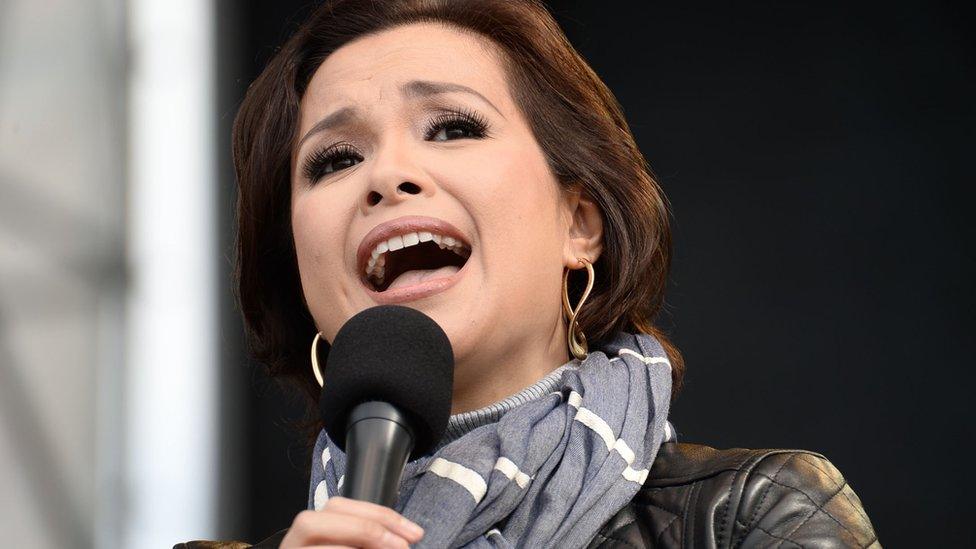 Lea Salonga performs at a New York music festival