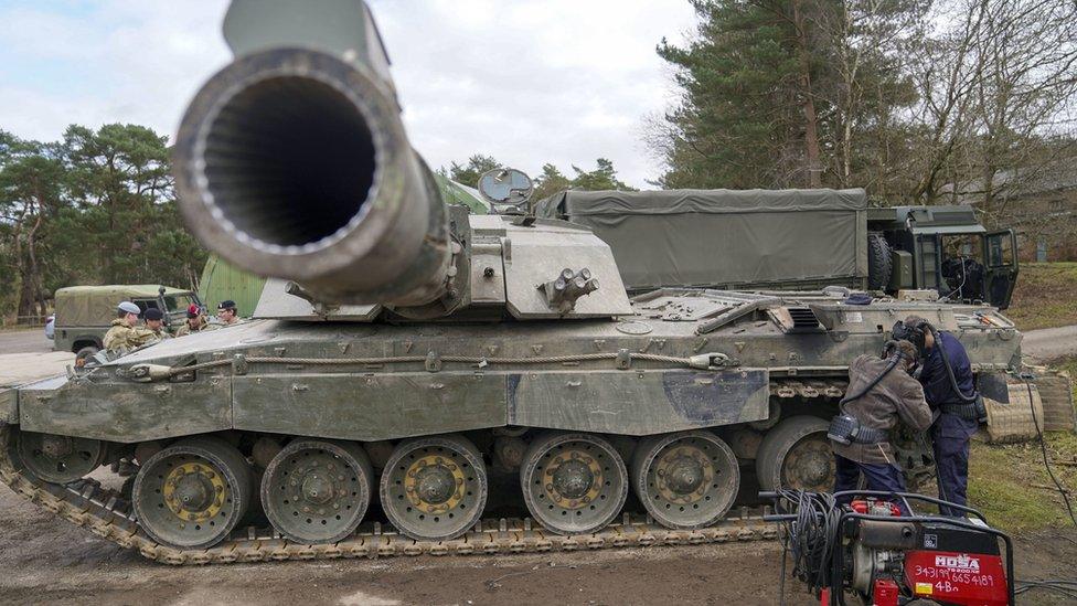 Army engineers taking part in exercise at Longmoor Training Camp in Liss, Hampshire, in March 2022