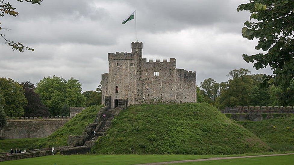 Inside Cardiff Castle