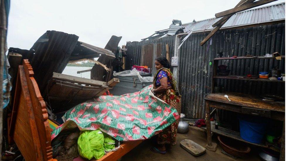 woman fixes up house
