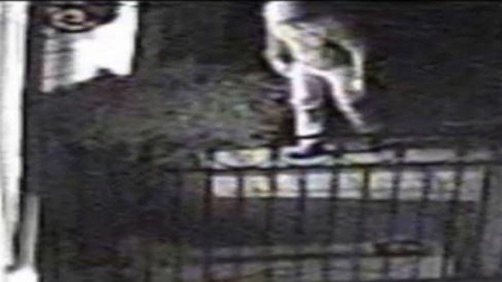 CCTV of burglar