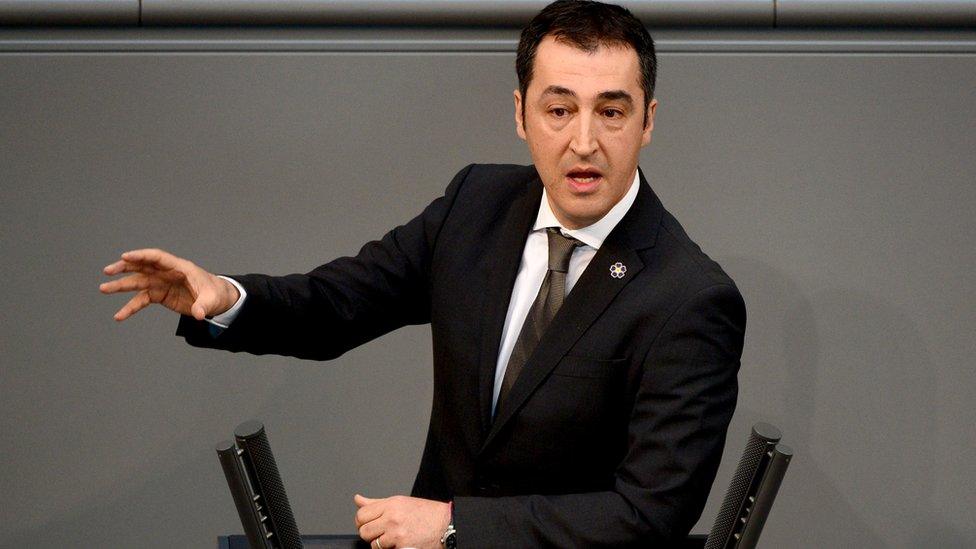 Cem Ozdemir MP speaking in Bundestag, 24 Apr 15