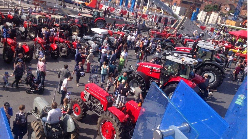 Massey Ferguson tractor parade