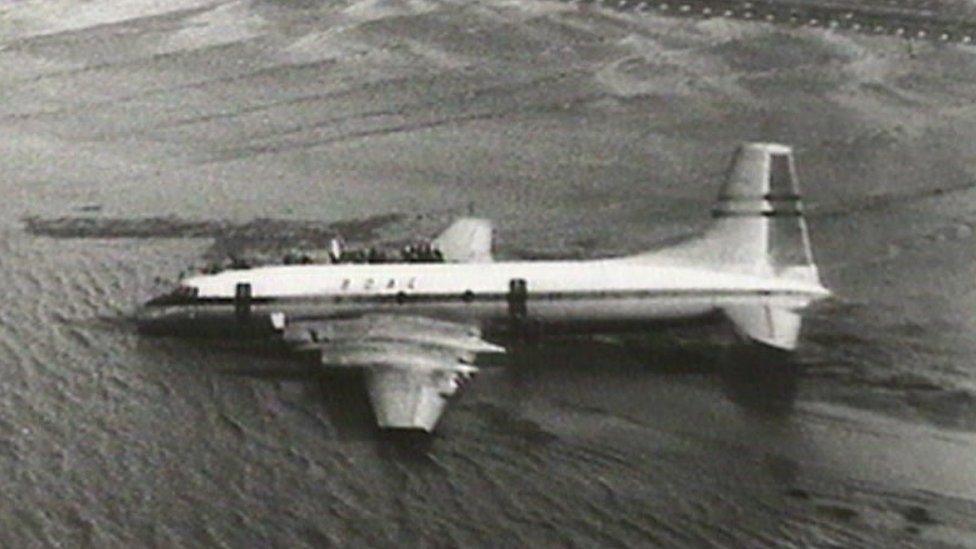 Britannia crashed on Severn mud flats