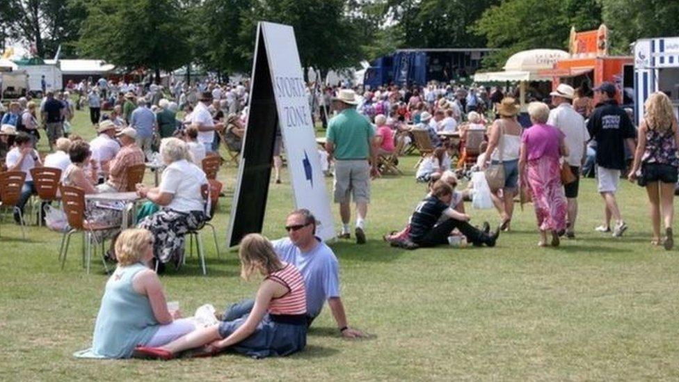 People at Lincolnshire Showground