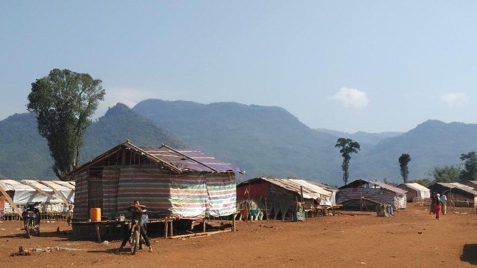 Displaced people camp