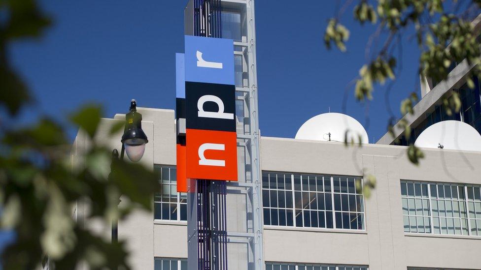 The headquarters for National Public Radio, or NPR, are seen in Washington, DC, September 17, 2013.