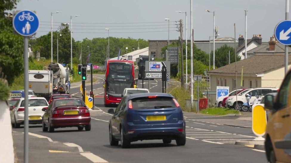 A30 at St Erth