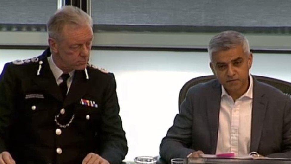 Sir Bernard Hogan-Howe and Sadiq Khan