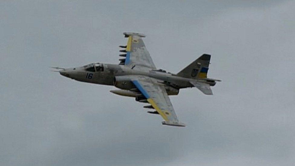 Ukrainian Sukhoi fighter jet