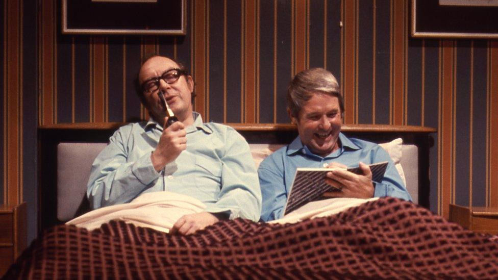 Morecambe and Wise in bed