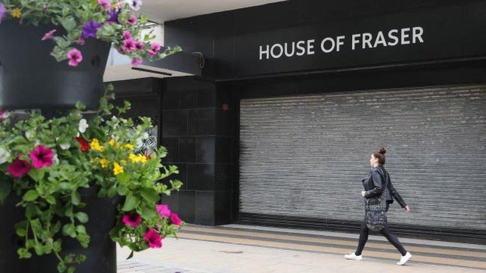 House of Fraser's store in Middlebrough