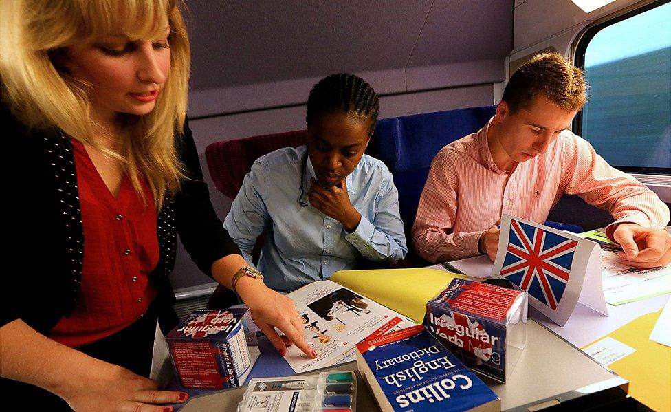 English on track: French state railways offers English lessons on TGV (2013 pic)