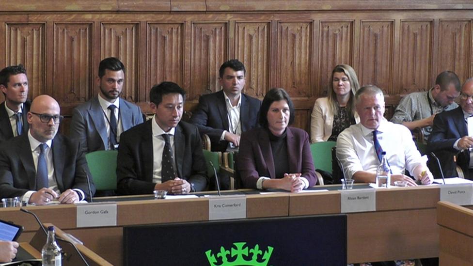 (left to right) Gordon Gafa, Commercial Director at Tesco, Kris Comerford, Chief Commercial Officer for Asda, Rhian Bartlett, Food Commercial Director at Sainsbury's, and David Potts, CEO of Morrisons,