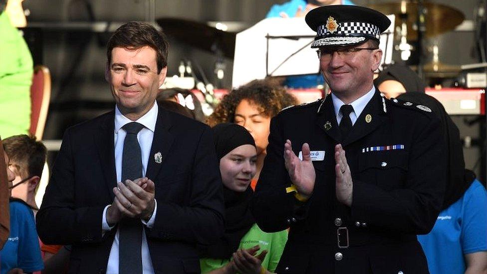 Andy Burnham (l) and Ian Hopkins