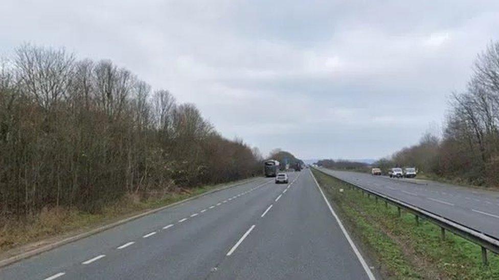 The crash happened on the A40 Golden Valley Bypass on 30 September