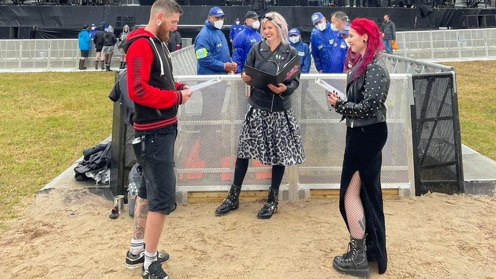 Wedding at Download