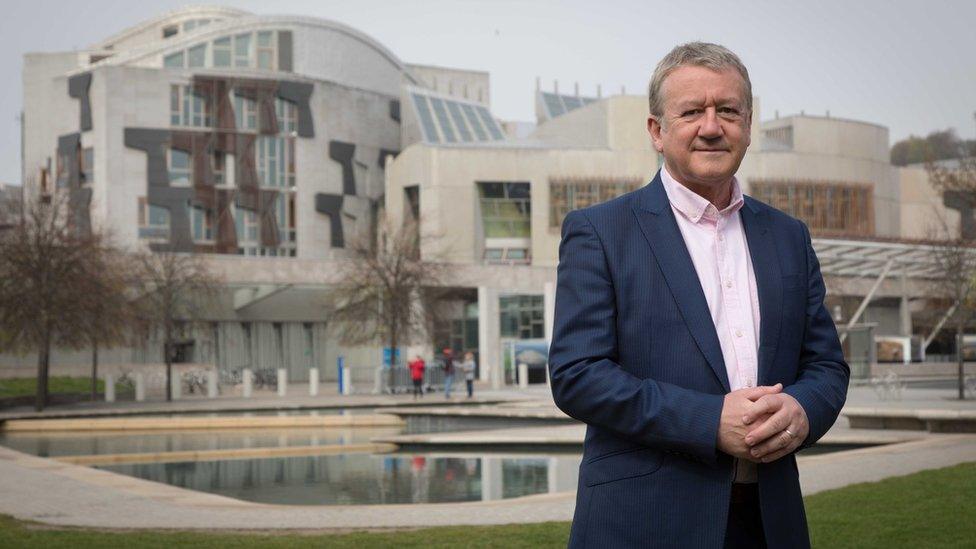 Allan Little at the Scottish Parliament