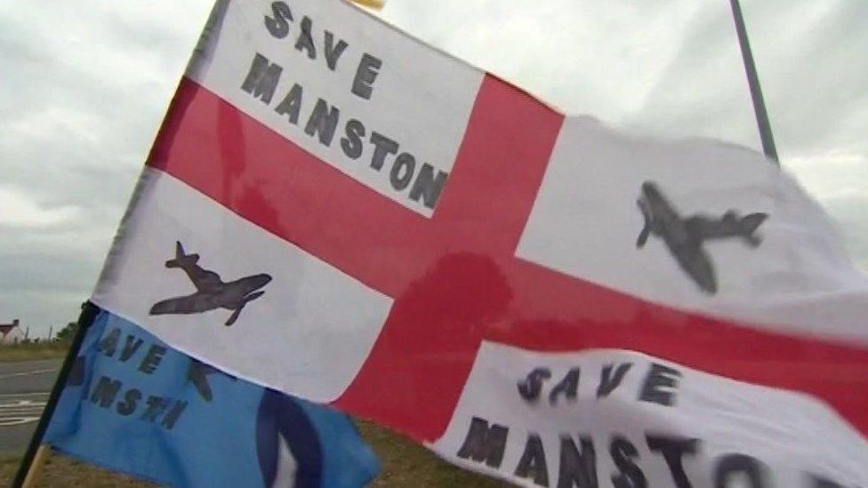 A Save Manston flag