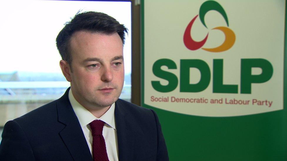 SDLP leader Colum Eastwood