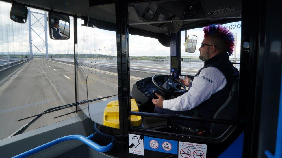 driver on autonomous bus