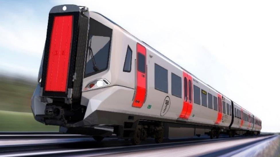 One of the new-look long distance trains