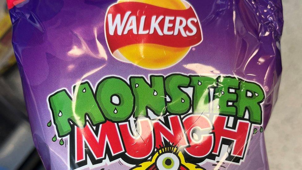 A packet of Monster Munch