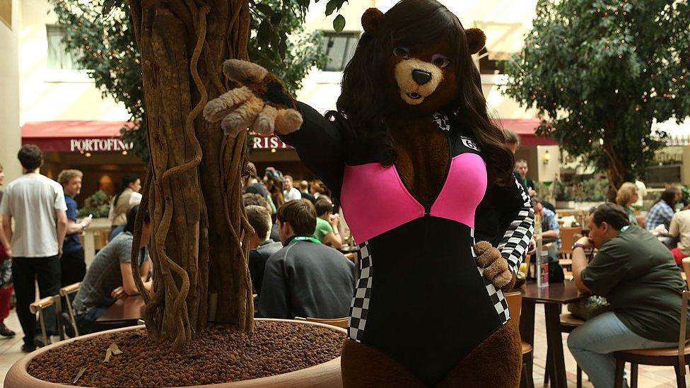 Furry in swimming costume