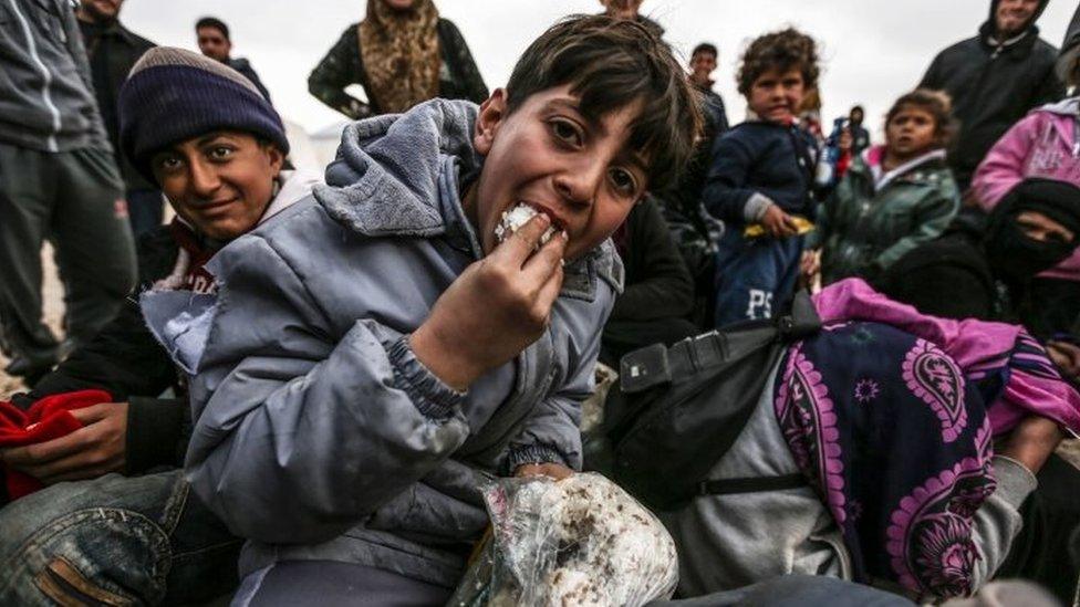 Refugees in a camp in Bab al-Salam, northern Syria. Photo: 6 February 2016