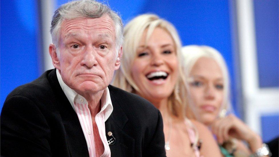 Playboy founder Hugh Hefner pictured in 2005