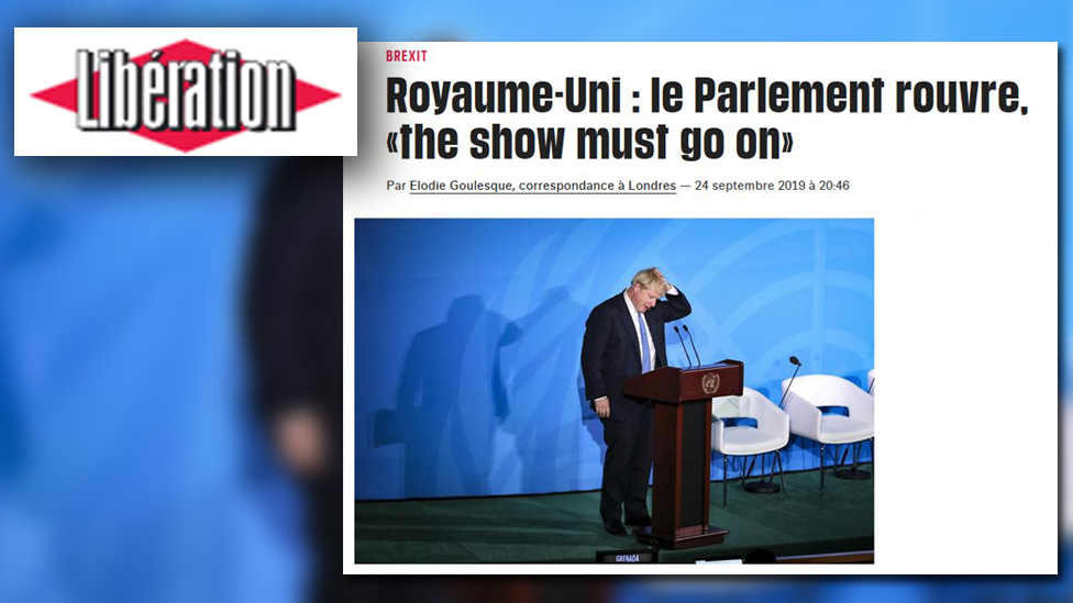 Screengrab from French newspaper website Liberation