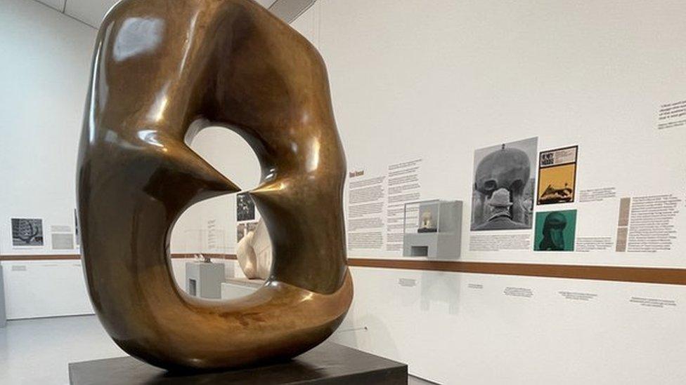 Henry Moore: The Sixties exhibition with sculptures