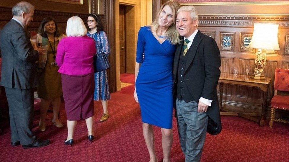 John Bercow and his wife Sally