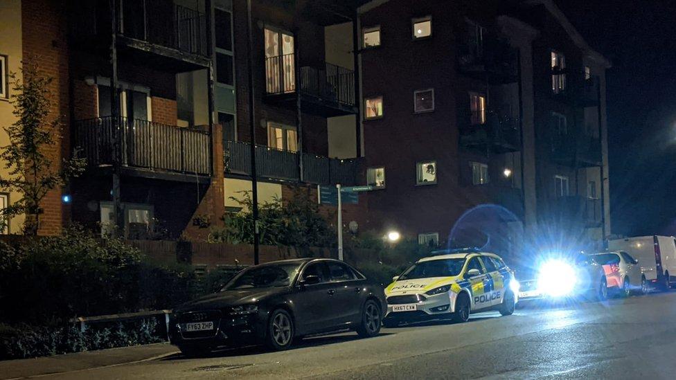 Police car outside address on Portswood Road