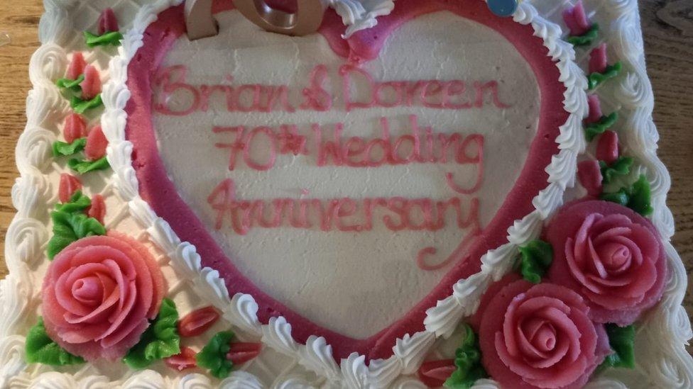 Brian and Doreen's anniversary cake