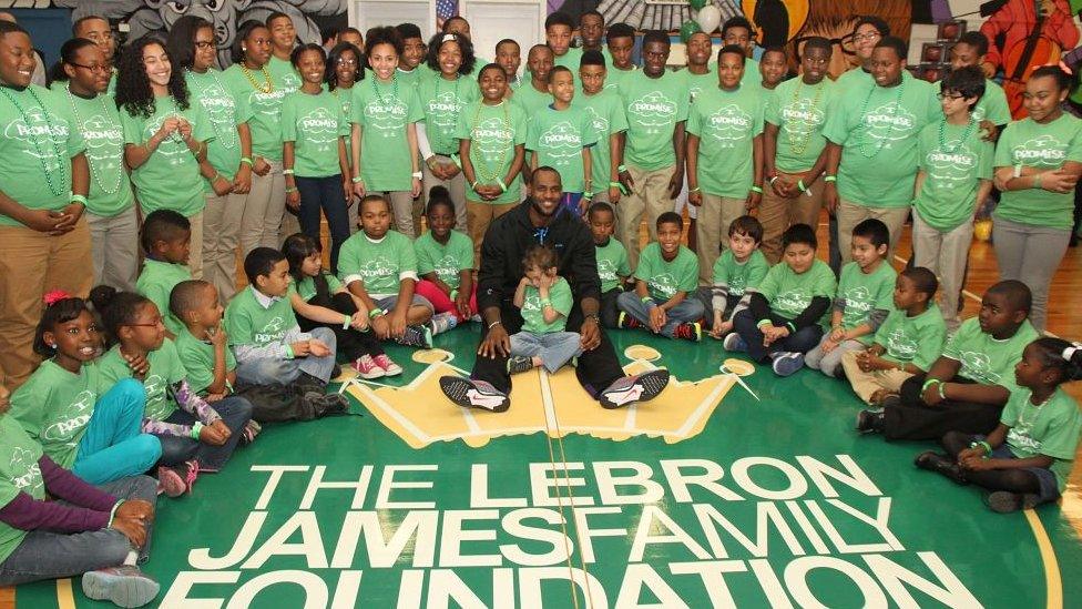 LeBron James helping with his foundation