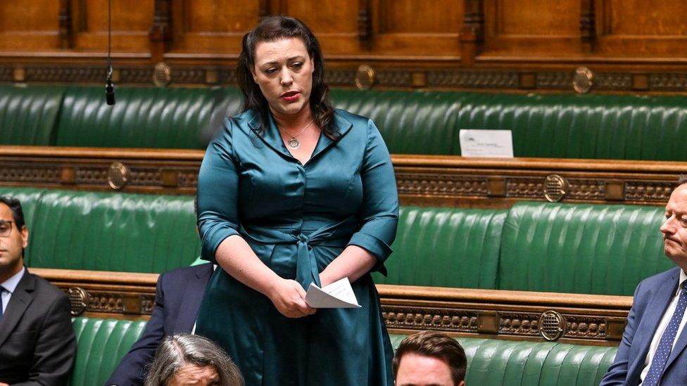 Tory MP Alicia Kearns stands in the House of Commons