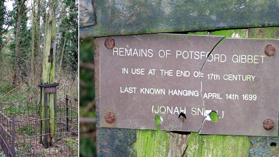 Gibbet remains