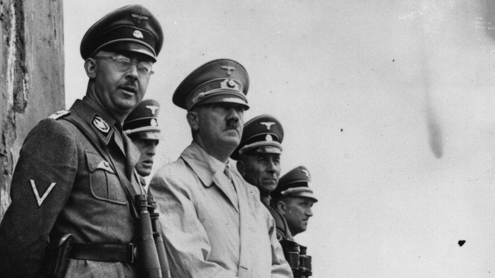 Himmler alongside Adolf Hitler