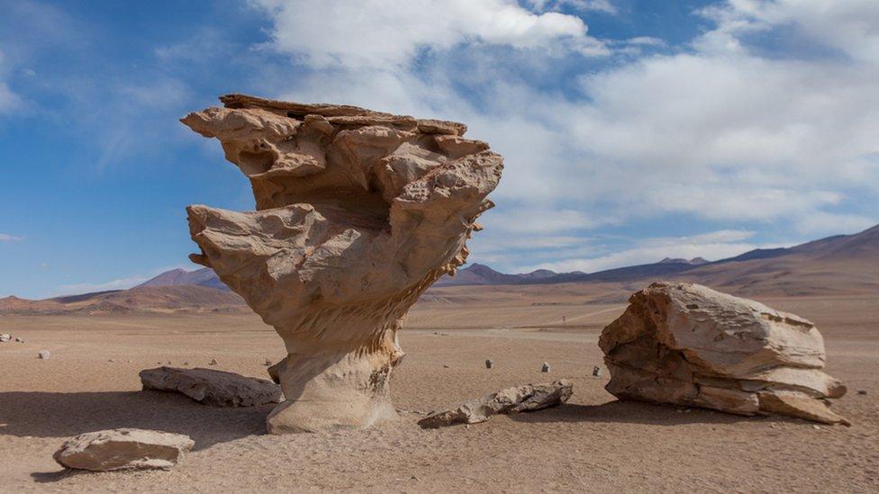 Desert of Dali in the Uyuni salt flat