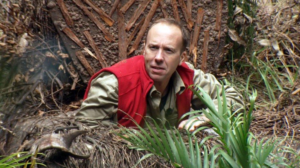 Matt Hancock in I'm A Celebrity