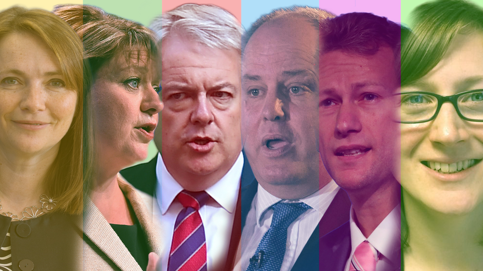 Welsh political party leaders