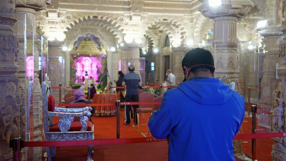 The Shri Vallabh Nidhi Temple in Wembley