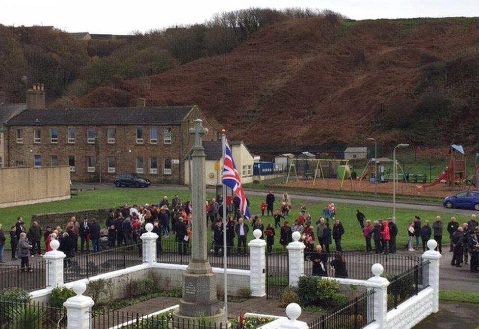 Remembrance at Parton, Cumbria