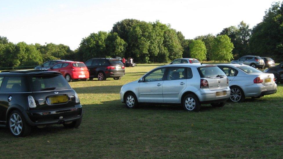 Overflow car park